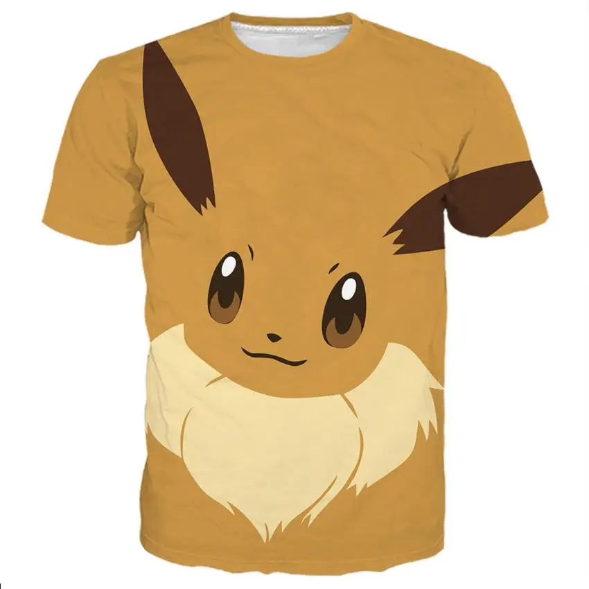 Fashion Cool T-shirt 3d Print Tshirt Pokemon Eevee Cartoon Crewneck Short Sleeve Summer Tops Tees Hot Style Stylish Clothes
Fashion Cool T-shirt 3d Print Tshirt Pokemon Eevee Cartoon Crewneck Short Sleeve Summer Tops Tees Hot Style Stylish Clothes