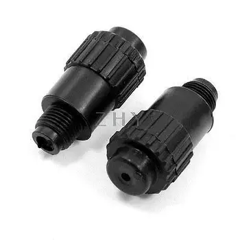 2pcs 3/8" PT Male Thread Dia Black Plastic Oil Plug for Air Compressor