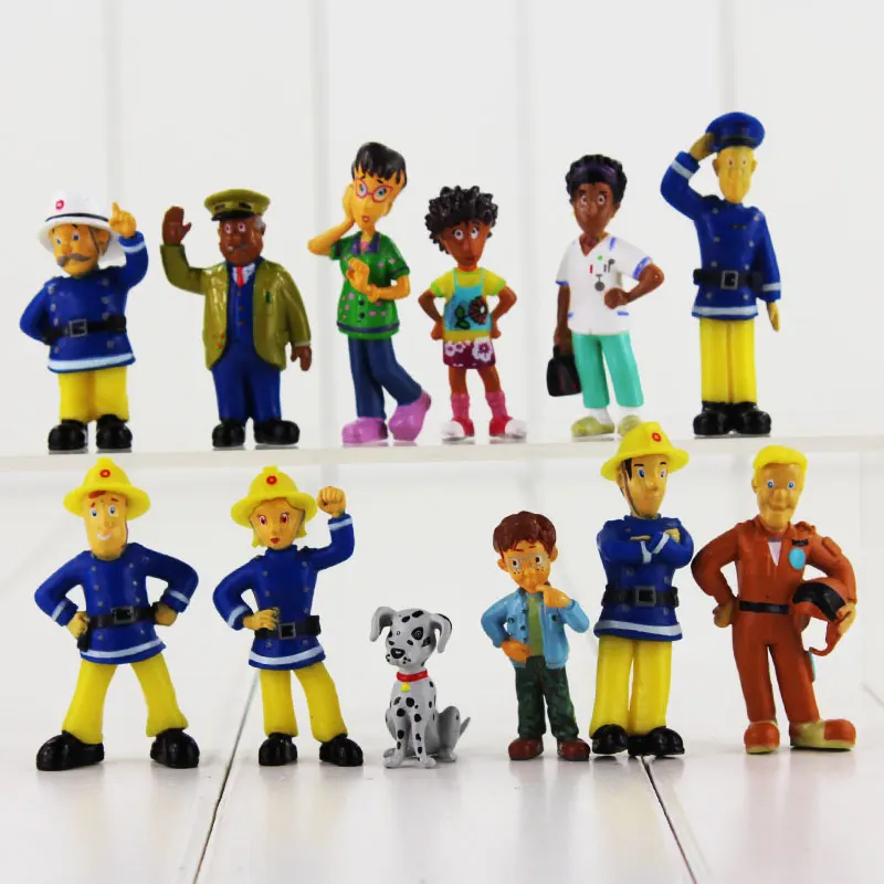 12pcs/lot Cartoon Anime Fireman Sam figure pvc action figure toys set good kids toy Christmas gift 2.5-6cm
12pcs/lot Cartoon Anime Fireman Sam figure pvc action figure toys set good kids toy Christmas gift 2.5-6cm