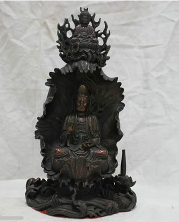 001167 Chinese Culture Handmade Bronze Brass Statue Goddess of Mercy Buddha Sculpture
001167 Chinese Culture Handmade Bronze Brass Statue Goddess of Mercy Buddha Sculpture