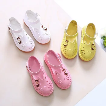 Summer Children Sandals Cute Cartoon Hollow out Shoe Girls Princess Floral Breayhable Kids Sneakers Cat Girls Sandals Baby Shoe
Summer Children Sandals Cute Cartoon Hollow out Shoe Girls Princess Floral Breayhable Kids Sneakers Cat Girls Sandals Baby Shoe