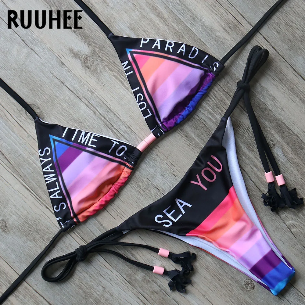 RUUHEE Sexy Bikini Swimwear Women Swimsuit 2018 Bikini Set Brazilian Bathing Suit For Female Beachwear With Pad Swimming Suit
RUUHEE Sexy Bikini Swimwear Women Swimsuit 2018 Bikini Set Brazilian Bathing Suit For Female Beachwear With Pad Swimming Suit