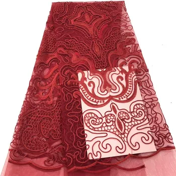 Nigerian High Quality Lace Fabric African White Net Lace Material French Tulle Lace Fabric 2018 for wedding in red RF71-74
Nigerian High Quality Lace Fabric African White Net Lace Material French Tulle Lace Fabric 2018 for wedding in red RF71-74