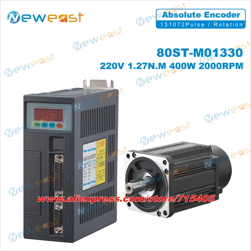 Multi-bus absolute AC SERVO MOTOR 0.4KW 1.27N.M 80ST M01330 Matched Servo Driver with absolute encoder
Multi-bus absolute AC SERVO MOTOR 0.4KW 1.27N.M 80ST M01330 Matched Servo Driver with absolute encoder