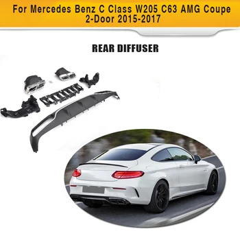 PP Car Rear Diffuser With 4 outlet Exhaust Muffler For Mercedes Benz C Class W205 C63 AMG Coupe 2-Door 2015-2017
PP Car Rear Diffuser With 4 outlet Exhaust Muffler For Mercedes Benz C Class W205 C63 AMG Coupe 2-Door 2015-2017
