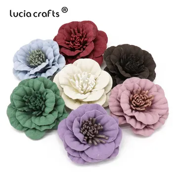 Lucia crafts 5pcs/6pcs Artificial Leather Flower Head Wedding Decoration DIY Scrapbooking Headdress Craft Fake Flower B0207
Lucia crafts 5pcs/6pcs Artificial Leather Flower Head Wedding Decoration DIY Scrapbooking Headdress Craft Fake Flower B0207