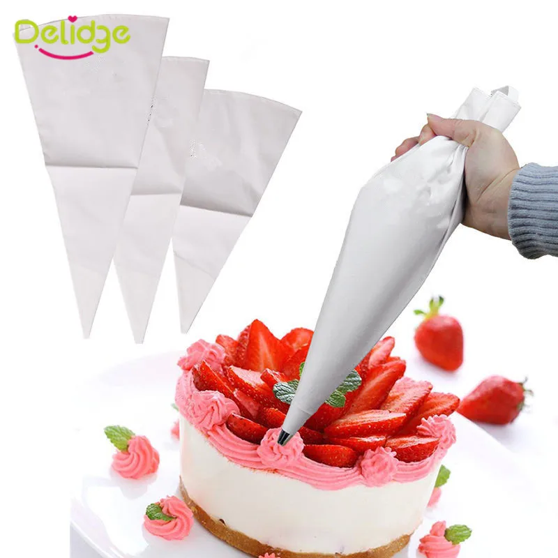 Delidge 1 шт. тканевые Кондитерские мешки для торта многоразовые печенья десертов