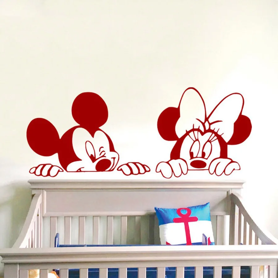 Mickey and Minnie Mouse Wall Decal Cute Animals Vinyl Decals Sticker For Kids Boy Girl Decor Nursery Baby Room Decor C015 
Mickey and Minnie Mouse Wall Decal Cute Animals Vinyl Decals Sticker For Kids Boy Girl Decor Nursery Baby Room Decor C015
