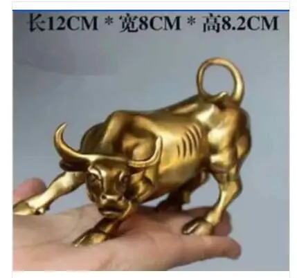 Size:12cm Big Wall Street Bronze Fierce Bull OX Statue-Brass Art Bronze Copper sculpture home decoration
Size:12cm Big Wall Street Bronze Fierce Bull OX Statue-Brass Art Bronze Copper sculpture home decoration