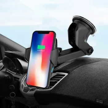 Black Wireless Car Charger 10W 7.5W 5W Cellphone Automotive Fast Charging Cradle Stand For IPhone for Samsung for Android
Black Wireless Car Charger 10W 7.5W 5W Cellphone Automotive Fast Charging Cradle Stand For IPhone for Samsung for Android