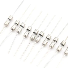 10 teile/los 3,0x10mm 250V Doppel eisen kappe Axial Langsam Glas sicherung mit blei draht Mix Set 0.5A, 1A, 1.5A, 2A, 3A, 4A, 5A, 10A(China)