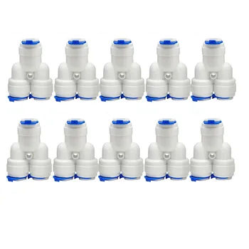 10PCS OD3/8" Tube Type Y Two-Way Divider Hose Connection Push Fit RO Water filter to Connector Water Tube Fitting
10PCS OD3/8" Tube Type Y Two-Way Divider Hose Connection Push Fit RO Water filter to Connector Water Tube Fitting