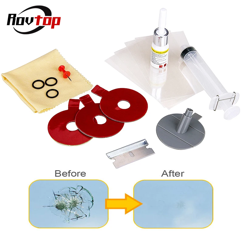 Rovtop Car Windshield Repair Kit Glass Windscreen Restore Repairing Tools Set UV Light DIY Car Auto Kit Glass for Chip Crack Z2
Rovtop Car Windshield Repair Kit Glass Windscreen Restore Repairing Tools Set UV Light DIY Car Auto Kit Glass for Chip Crack Z2