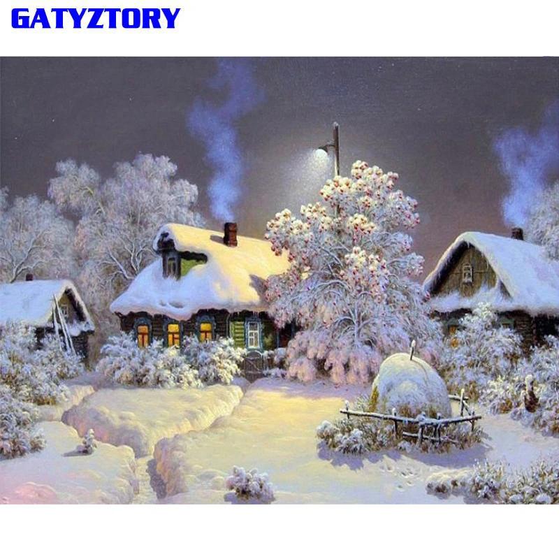 GATYZTORY Snow Landscape Diy Painting By Numbers Digital Calligraphy Painting Hand Painted Wall Art Picture For Home Decor 40x50
GATYZTORY Snow Landscape Diy Painting By Numbers Digital Calligraphy Painting Hand Painted Wall Art Picture For Home Decor 40x50