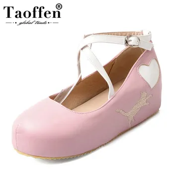 TAOFFEN Women Pumps 4 Colors High Heel Round Toe Buckle Mixed Color Women Shoes Sweety Classics For Party Footwear Size 34-39 
TAOFFEN Women Pumps 4 Colors High Heel Round Toe Buckle Mixed Color Women Shoes Sweety Classics For Party Footwear Size 34-39
