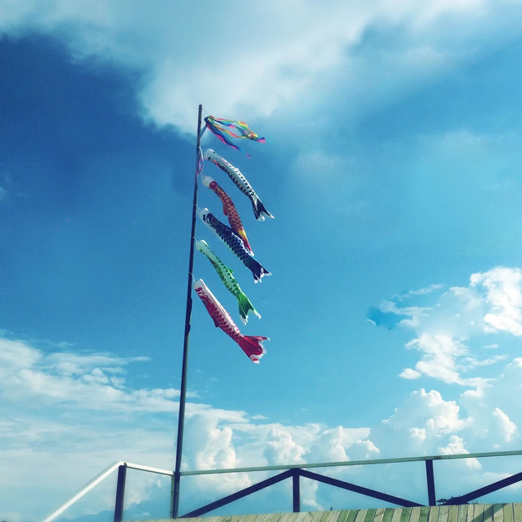 MagiDeal 40cm Japanese Windsock Carp Flag Koi Nobori Sailfish Fish Wind Streamer Pink hot sale