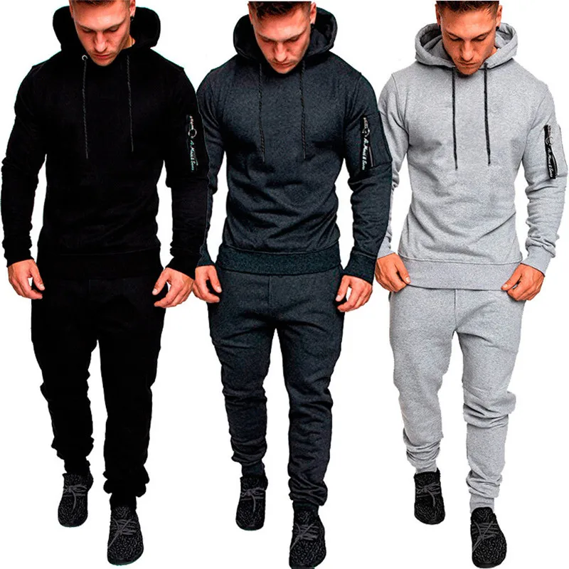 HIRIGIN Men Tracksuit Autumn Winter Active Suit Set Outwear hooded Hoodies And Long Pants
HIRIGIN Men Tracksuit Autumn Winter Active Suit Set Outwear hooded Hoodies And Long Pants