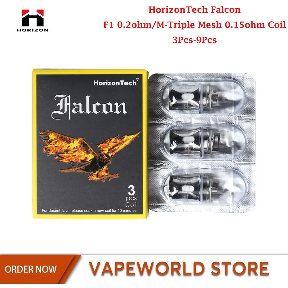 3Pcs-9Pcs Original HorizonTech Falcon F1 F2 F3 0.2ohm/M-Triple Mesh 0.15ohm Coil Head Electronic Cigarette For Tank | Электроника