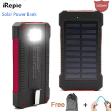 Universal 10000mAh Solar font b Power b font font b Bank b font Emergency LED Light