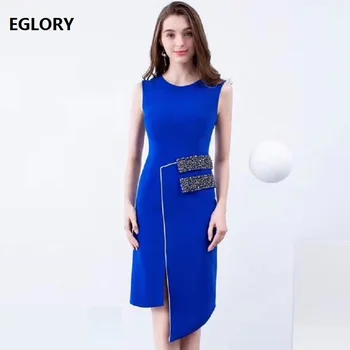 Top Quality New 2019 Summer Fashion Cocktail Party Women's Dress O-Neck Diamond Beading Bodycon Black Blue Pencil Dress OL
Top Quality New 2019 Summer Fashion Cocktail Party Women's Dress O-Neck Diamond Beading Bodycon Black Blue Pencil Dress OL