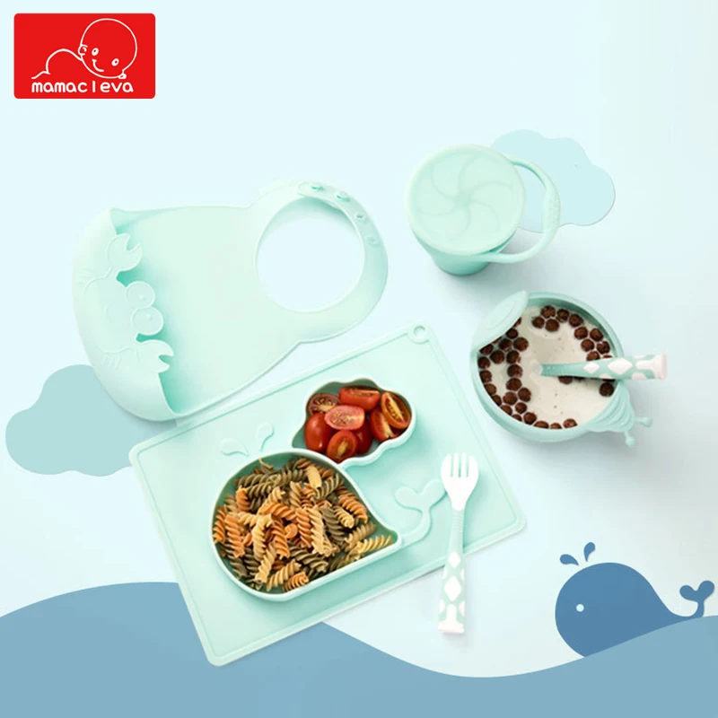 6Pcs/Set Baby Silicone Feeding Food Tableware Set Infant Anti-overturning Training Dinner Tray Bowl Kid Dishes Eating Dinnerware
6Pcs/Set Baby Silicone Feeding Food Tableware Set Infant Anti-overturning Training Dinner Tray Bowl Kid Dishes Eating Dinnerware