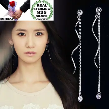 OMHXZJ Wholesale European Fashion Woman Girl Party Wedding Gift Long Tassel AAA Zircon S925 Sterling Silver Stud Earrings EA172
OMHXZJ Wholesale European Fashion Woman Girl Party Wedding Gift Long Tassel AAA Zircon S925 Sterling Silver Stud Earrings EA172
