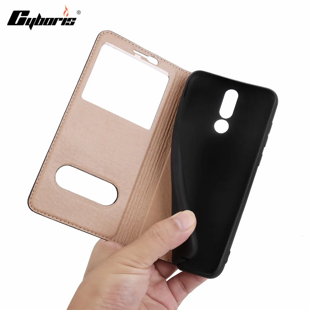 CYBORIS cases Flip Genuine Leather Cover Case For Mate 10 Lite / Maimang 6 Double Window View magnet Case for Huawei Nova 2i
CYBORIS cases Flip Genuine Leather Cover Case For Mate 10 Lite / Maimang 6 Double Window View magnet Case for Huawei Nova 2i