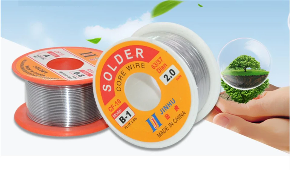 0.3/0.4/0.5/0.6/0.8/1/1.2/1.5/2.0mm 50/100g 2.0% Tin Lead Tin Wire Melt Rosin Core Solder Soldering Wire Roll
0.3/0.4/0.5/0.6/0.8/1/1.2/1.5/2.0mm 50/100g 2.0% Tin Lead Tin Wire Melt Rosin Core Solder Soldering Wire Roll