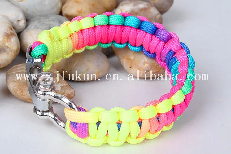 Full Colour Outdoor Camping Quick Release Paracord Parachute Cord with U buckle for Men Women Rainbow Survival Bracelet
Full Colour Outdoor Camping Quick Release Paracord Parachute Cord with U buckle for Men Women Rainbow Survival Bracelet