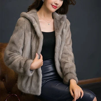 Real Mink Fur Women Regular Coat with Fur Hood Full Sleeves Autumn Winter Popular Slim Mink Fur Jacket
Real Mink Fur Women Regular Coat with Fur Hood Full Sleeves Autumn Winter Popular Slim Mink Fur Jacket