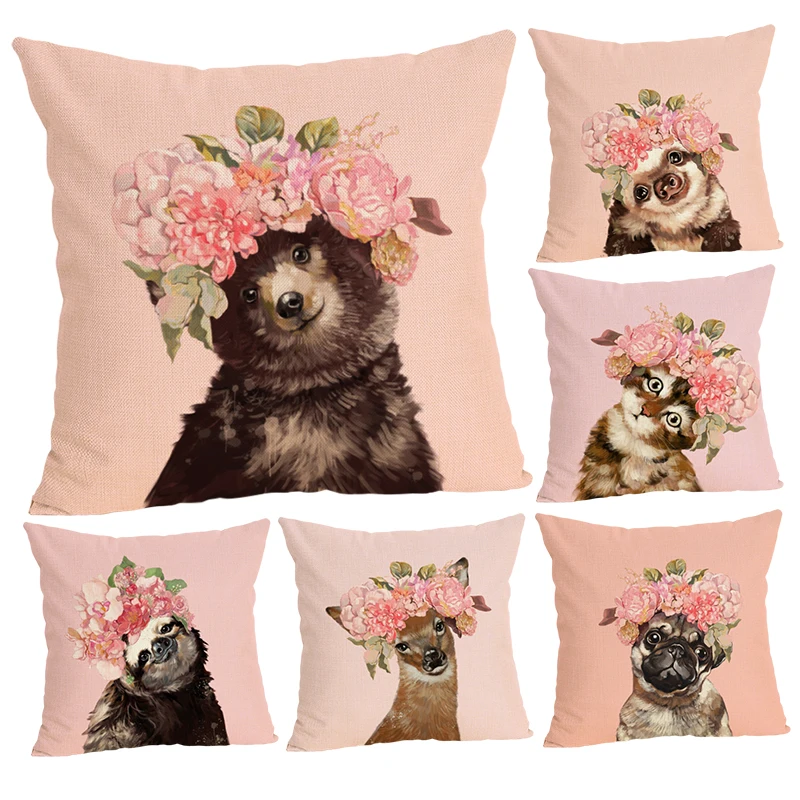 New Home Decor Flower Animal Printed Cushion Cover Linen Pillowcase Decorative Throw Pillow Cover for Sofa 45X45 cm Sofa Cushion
New Home Decor Flower Animal Printed Cushion Cover Linen Pillowcase Decorative Throw Pillow Cover for Sofa 45X45 cm Sofa Cushion