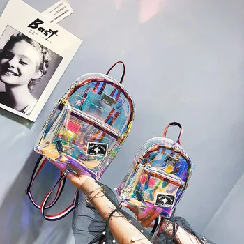 ZYJ Female Casual Laser Transparent Backpack Jelly Gradient Women Leather Shoulder Backpack Daypack Bag Mochila
ZYJ Female Casual Laser Transparent Backpack Jelly Gradient Women Leather Shoulder Backpack Daypack Bag Mochila