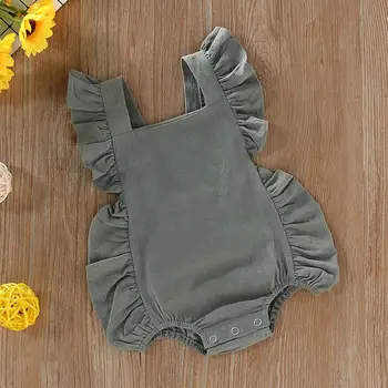 Summer Baby Rompers Newborn Clothes for Girls Solid Print Backless Jumpsuit Fashion Flare Sleeve Romper Infant Casual Outfits 
Summer Baby Rompers Newborn Clothes for Girls Solid Print Backless Jumpsuit Fashion Flare Sleeve Romper Infant Casual Outfits