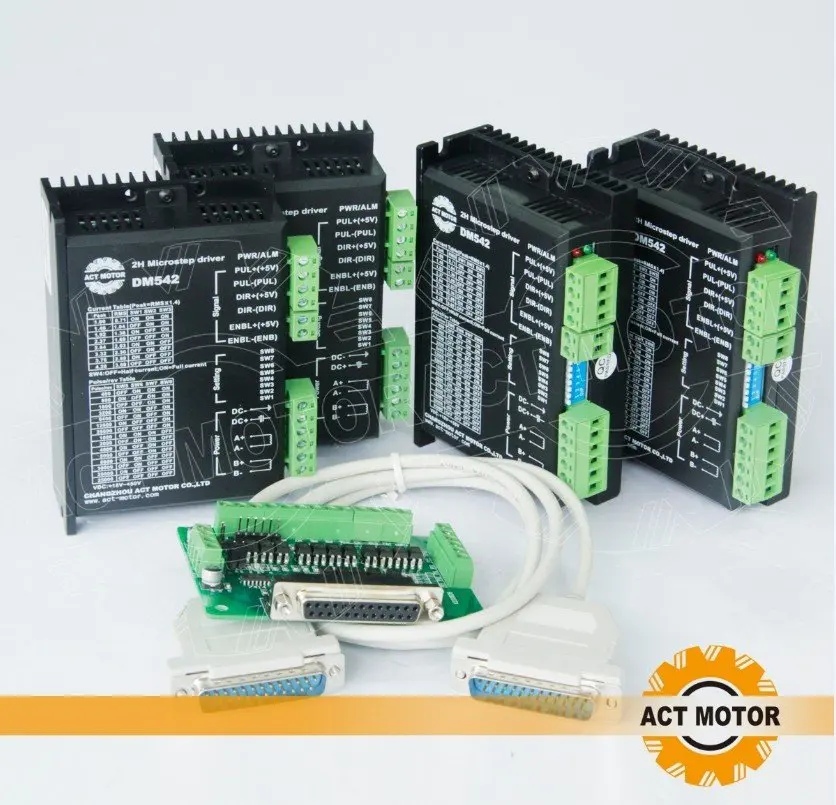4axis 2H Microstep Cnc driver 4axis stepper motor driver 128micsteps, peak current 4.2A, 18-50VDC
4axis 2H Microstep Cnc driver 4axis stepper motor driver 128micsteps, peak current 4.2A, 18-50VDC