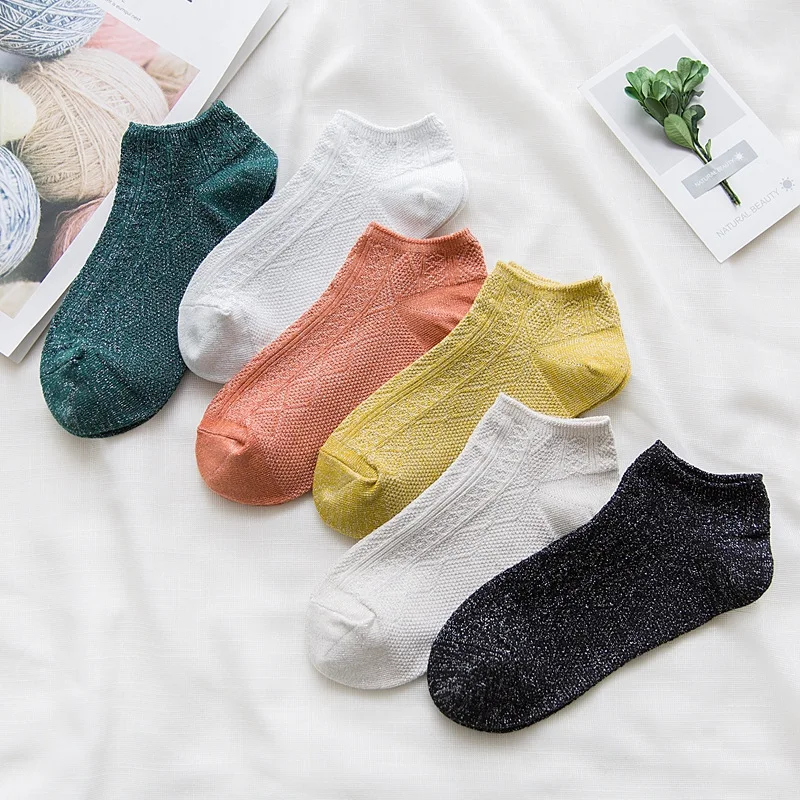 2 Pairs Short happy socks women cotton solid color little glitter double needle ladies Spring Autumn Retro pattern girl sock
2 Pairs Short happy socks women cotton solid color little glitter double needle ladies Spring Autumn Retro pattern girl sock