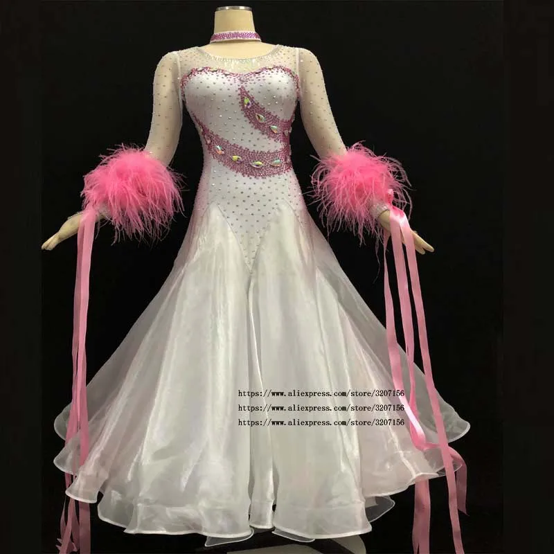 ballroom dance competition dresses Black Custom handmade standard ballroom dress women White color
ballroom dance competition dresses Black Custom handmade standard ballroom dress women White color