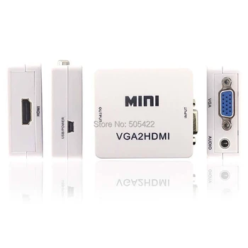 In Retail Package VGA To HDMI HDTV Video 1080P Audio Converter Box Adapter For PC Laptop DVD With Cable
In Retail Package VGA To HDMI HDTV Video 1080P Audio Converter Box Adapter For PC Laptop DVD With Cable