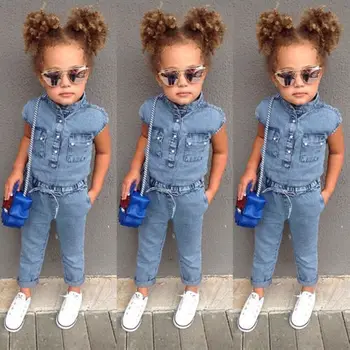 2018 New Style Kid Girl Denim Rompers Baby Girls Romper Jumpsuit Summer Toddler Children Fashion Outfits Clothes
2018 New Style Kid Girl Denim Rompers Baby Girls Romper Jumpsuit Summer Toddler Children Fashion Outfits Clothes