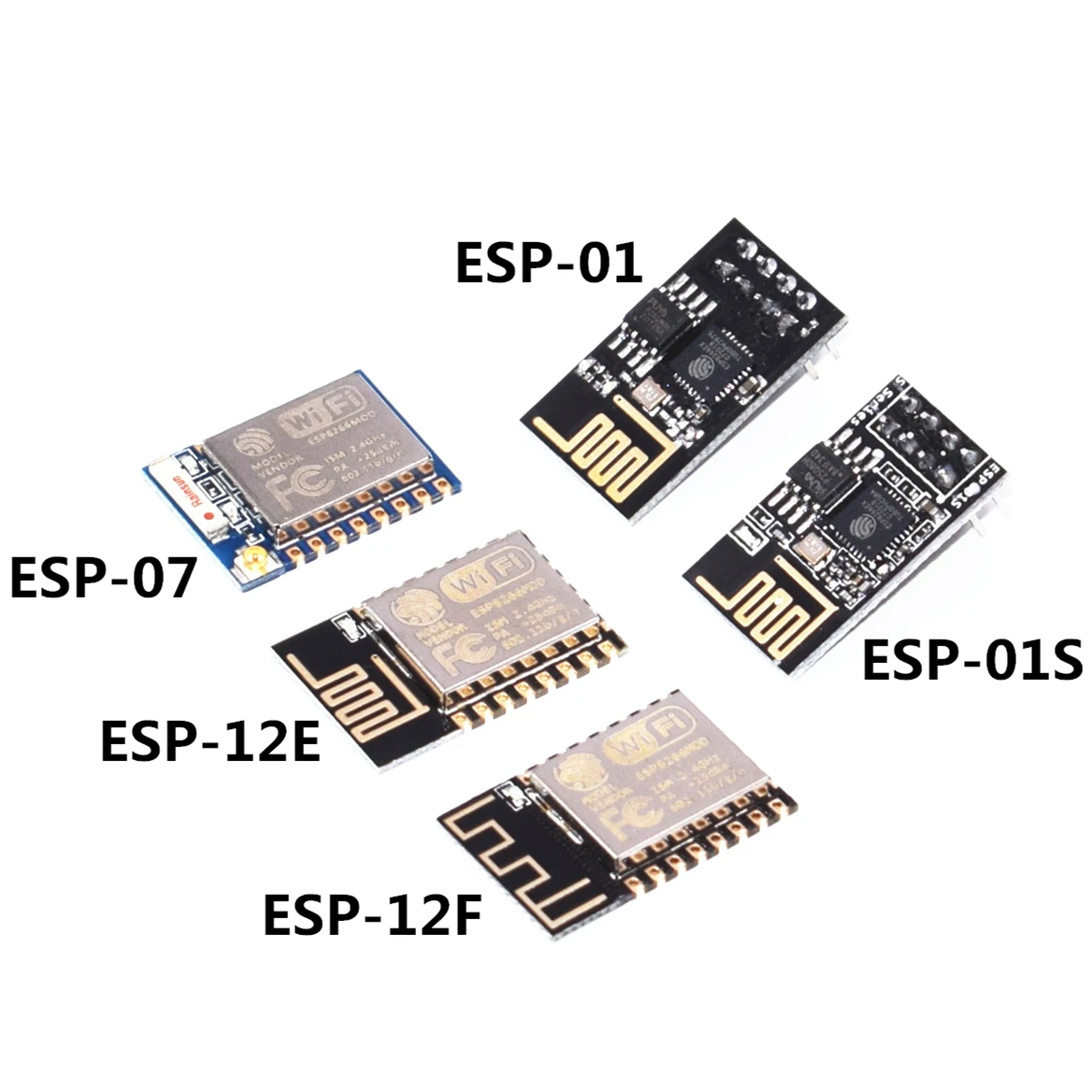 100 шт. ESP8266 ESP 01 01S 07 07S 12E серийный WIFI беспроводной модуль трансивер|Соединители| |