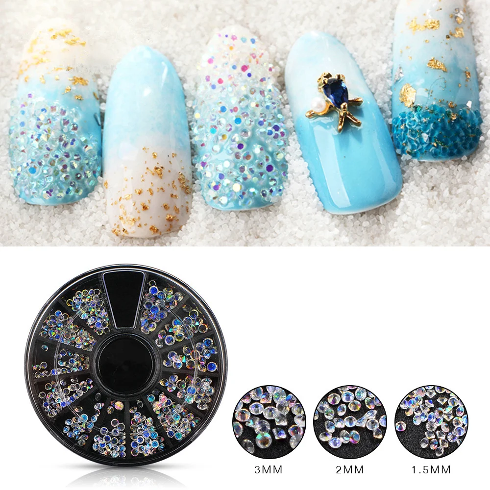 1 Box Multi Color Nail Art Studs Resin Nail Rhinestones Shinny Jelly 3D Decorations in Wheel Manicure Tip Accessories
1 Box Multi Color Nail Art Studs Resin Nail Rhinestones Shinny Jelly 3D Decorations in Wheel Manicure Tip Accessories