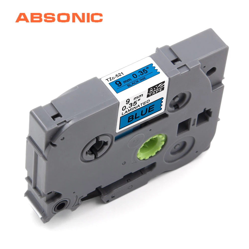 Absonic 9mm Tz Tape TZe-521 Tze521 Black on Blue Labeling Tag Compatible for Brother P-Touch PT-H100 PTD400AD PT-D210 Labelmaker
Absonic 9mm Tz Tape TZe-521 Tze521 Black on Blue Labeling Tag Compatible for Brother P-Touch PT-H100 PTD400AD PT-D210 Labelmaker