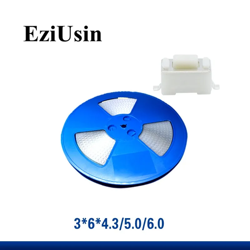 1500pcs In Tape One Reel 3*6*4.3 / 5 / 6 Tactile Tact Push Button Micro Switch SMT White Black 3x6x4.3 Car key switches
1500pcs In Tape One Reel 3*6*4.3 / 5 / 6 Tactile Tact Push Button Micro Switch SMT White Black 3x6x4.3 Car key switches
