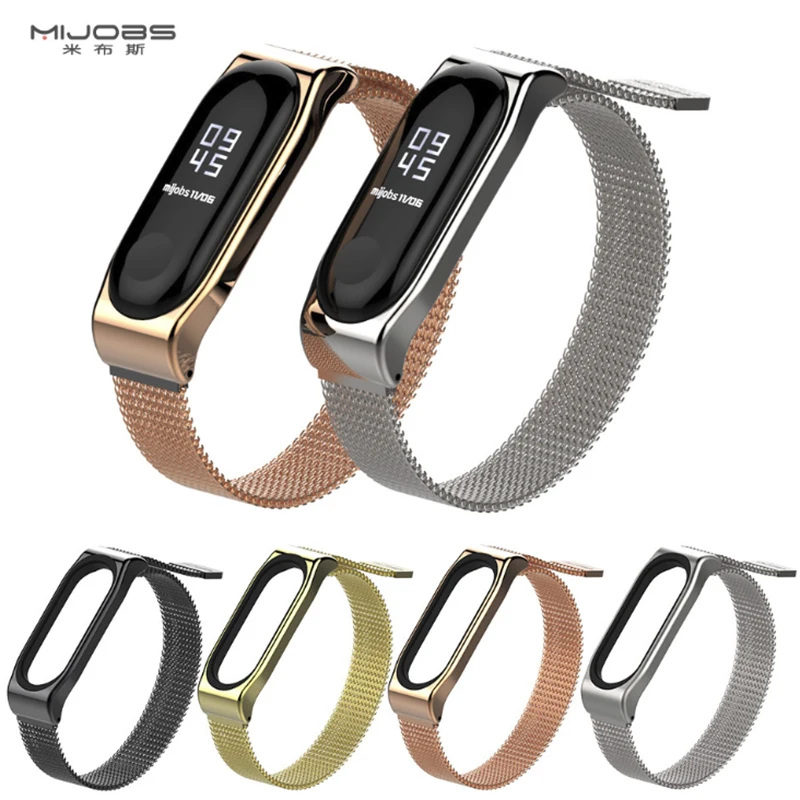 Mijobs Magnetic mi 3 strap mi3 band accessories Stainless Mi3 Bracelet Strap correa Adjustable miband 3 strap for xiaomi mi 3
Mijobs Magnetic mi 3 strap mi3 band accessories Stainless Mi3 Bracelet Strap correa Adjustable miband 3 strap for xiaomi mi 3