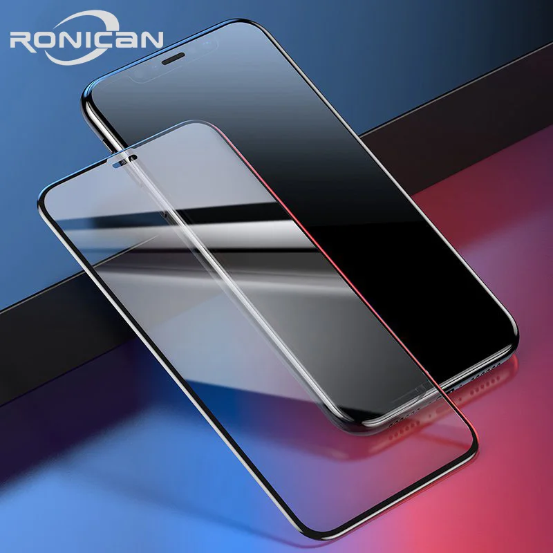 Фото RONICAN 0 23 мм тонкий протектор экрана для iPhone X XS Max XR 2018 стекло 3D закаленное Xs