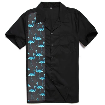 Western American Mens Cotton Shirts Blue flamingo Splice Blouse Cowboy Hip Hop Designer Vintage Party Club Rockabilly Shirt
Western American Mens Cotton Shirts Blue flamingo Splice Blouse Cowboy Hip Hop Designer Vintage Party Club Rockabilly Shirt