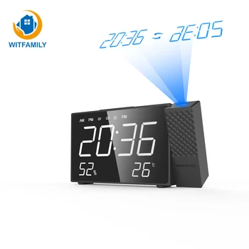 LED Projection Alarm Clock Humidity Temperature DisPlay Digital FM Radio Snooze Time Desktop Digital Table Clocks
LED Projection Alarm Clock Humidity Temperature DisPlay Digital FM Radio Snooze Time Desktop Digital Table Clocks