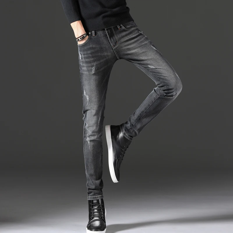 2018 Newly Fashion Men Jeans Slim Fit Elastic Pencil Pants Brand Clothing Casual Autumn Cotton Classical Men Skinny Jeans
2018 Newly Fashion Men Jeans Slim Fit Elastic Pencil Pants Brand Clothing Casual Autumn Cotton Classical Men Skinny Jeans