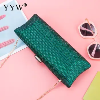 2019 Rhinestone Long Evening Clutch Bags For Women Green Luxury Bag Over Shoulder Purse Party Wedding Crystal Banquet Clutches
2019 Rhinestone Long Evening Clutch Bags For Women Green Luxury Bag Over Shoulder Purse Party Wedding Crystal Banquet Clutches