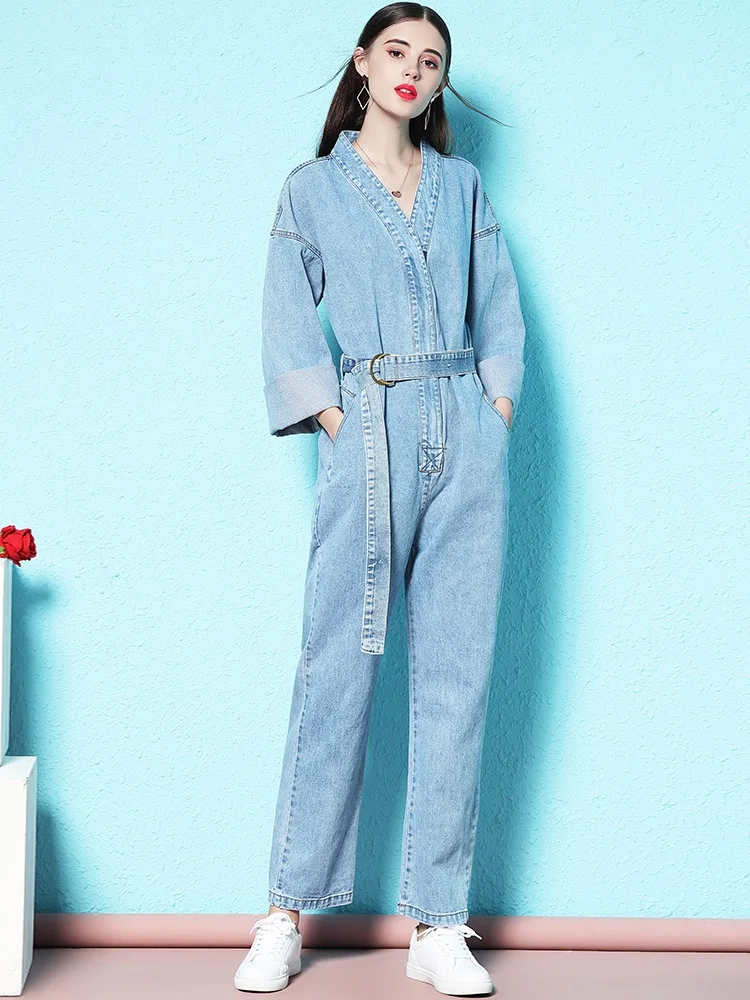 Free Shipping 2019 New Fashion Safari Style Long Sleeve Women Straight Denim Jumpsuit And Rompers S-XL Spring Autumn Trousers
Free Shipping 2019 New Fashion Safari Style Long Sleeve Women Straight Denim Jumpsuit And Rompers S-XL Spring Autumn Trousers
