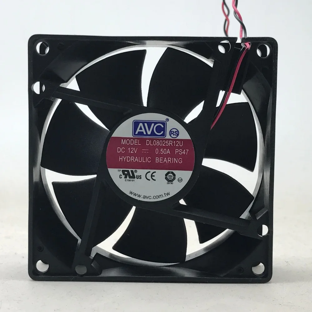 Вентилятор охлаждения с гидравлическим подшипником DL08025R12U для AVC 8025 80 мм x 25 2Pin